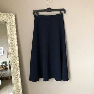 Textured Navy Skirt